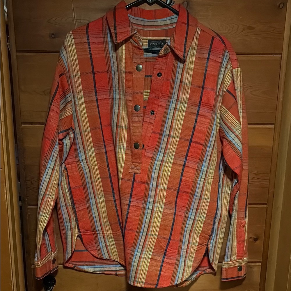 Pendleton Multicolor Plaid Pullover NWT - image 1